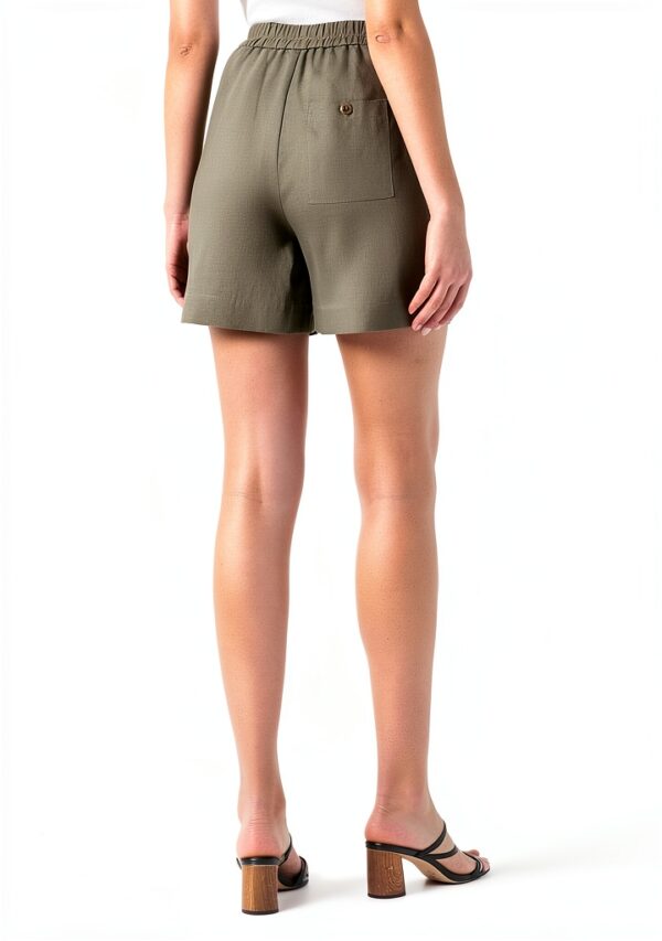 Linen Shorts Leichtes Sommer Noa Noa Damen Größe 38 Bungee Cord-3