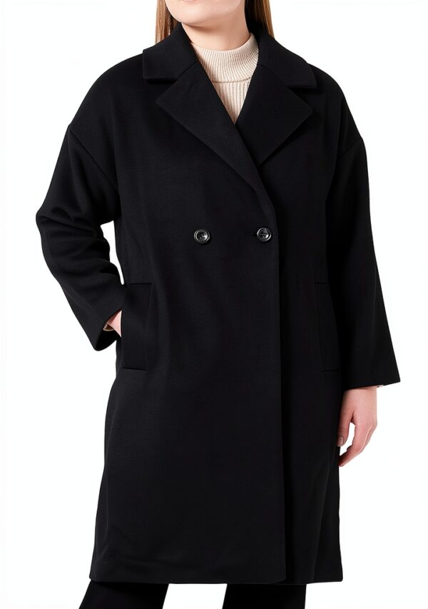 CeciliaNN Oversized Wool Coat Schwarz Noa Noa Damenmantel 34-46-0