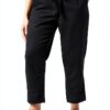 Noa Noa Leinenhose Damen Loose Fit - Schwarz 37W/27L-0