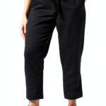 Noa Noa Leinenhose Damen Loose Fit - Schwarz 37W/27L-0
