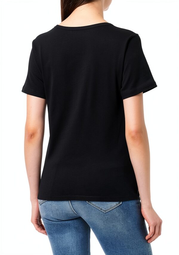 Noa Noa Damen T-Shirt Schwarz Rundhalsausschnitt XS‑XL – Klassisches-4
