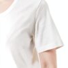 Noa Noa Damen T-Shirt runder Ausschnitt Cloud Dancer Schwarz XS-XXL-5