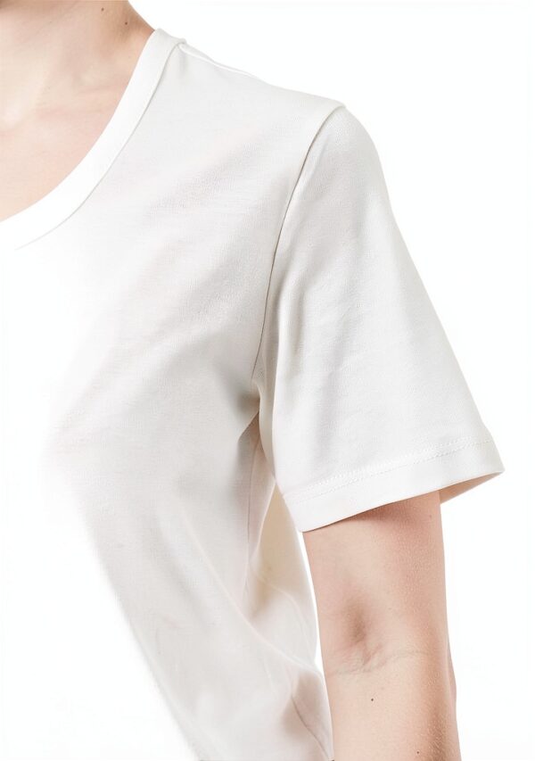 Noa Noa Damen T-Shirt runder Ausschnitt Cloud Dancer Schwarz XS-XXL-5