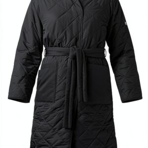 Oversize Mantel Noa Noa Damen Schwarz recyceltes Polyester-0