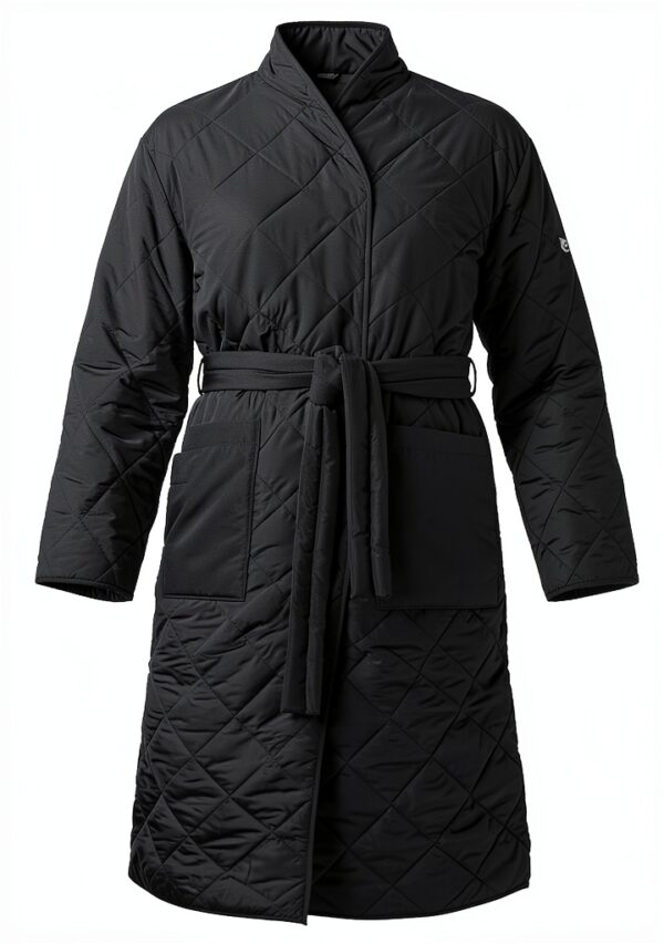 Oversize Mantel Noa Noa Damen Schwarz recyceltes Polyester-0