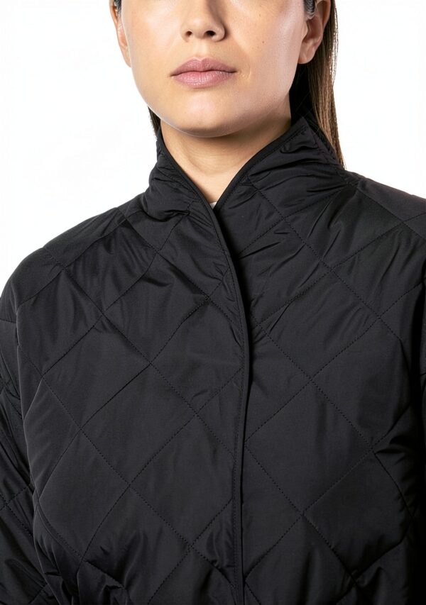 Oversize Mantel Noa Noa Damen Schwarz recyceltes Polyester-3