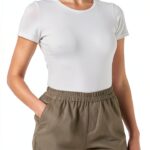 Linen Shorts Leichtes Sommer Noa Noa Damen Größe 38 Bungee Cord-0