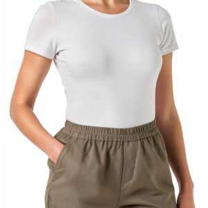 Linen Shorts Leichtes Sommer Noa Noa Damen Größe 38 Bungee Cord-0