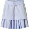 Damen Kleid Noa Noa Vista Blue Kurzarm Knie Länge Größe 34 Bio Poplin-4
