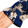 Noa Noa Damen Tunika Kleid V-Ausschnitt Print Blau/Beige Größe 40-5