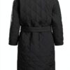 Oversize Mantel Noa Noa Damen Schwarz recyceltes Polyester-2