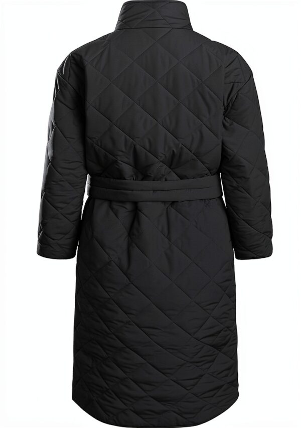 Oversize Mantel Noa Noa Damen Schwarz recyceltes Polyester-2