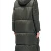 Noa Noa Damen Puffermantel 32 Armee‑grün mit Kapuze und Seitenzipper-3