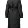Oversize Mantel Noa Noa Damen Schwarz recyceltes Polyester-4