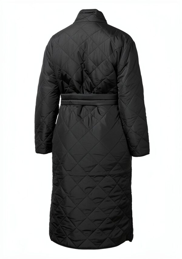 Oversize Mantel Noa Noa Damen Schwarz recyceltes Polyester-4