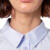 Damen Kleid Noa Noa Vista Blue Kurzarm Knie Länge Größe 34 Bio Poplin-3