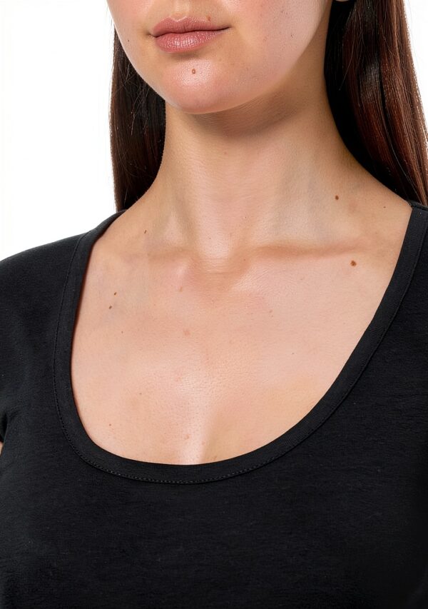 Noa Noa Damen T-Shirt Schwarz Rundhalsausschnitt XS‑XL – Klassisches-3