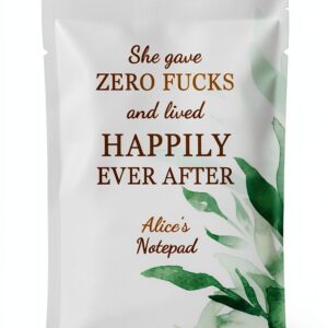 Alice: Personalised Sweary Notebook Funny Gift for Alice - Customized Name Gift Journal 110 Pages, Vintarge Style, Cool Present for Alice-0