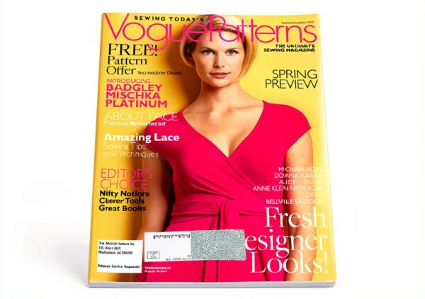 Vogue Patterns February/March 2008 Badgley Mischka, Wedding Fashions, Sewing with Lace, Alice + Olivia-0